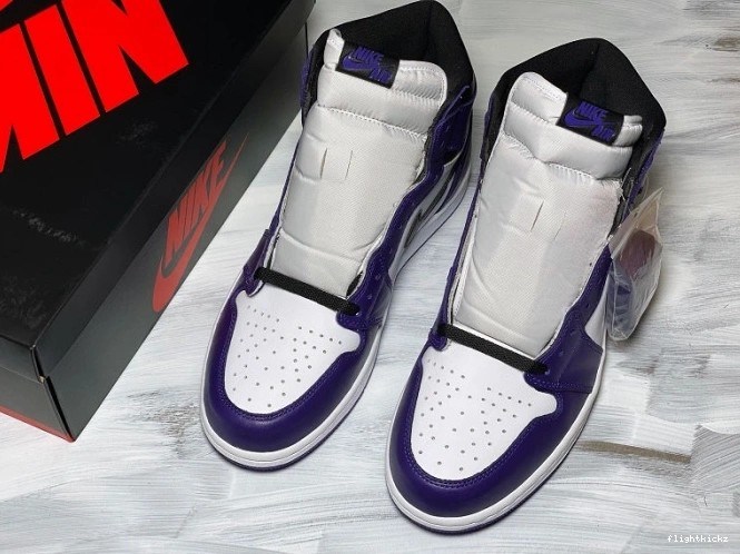 Jordan Purple OG 1 Air High 555088-500 Court 0808